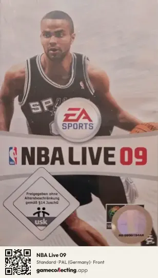 NBA Live 09 PlayStation Portable, Germany box front