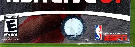 NBA Live 07, the ESRB box on its front