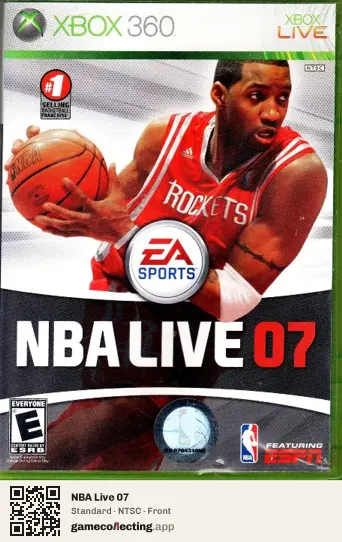 NBA Live 07 Xbox 360, NTSC box front
