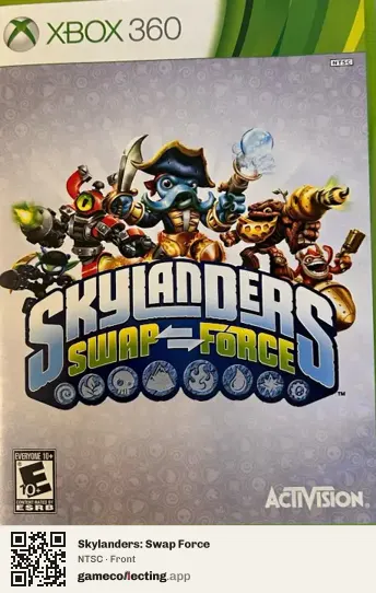 Skylanders: Swap Force Xbox 360, NTSC box front