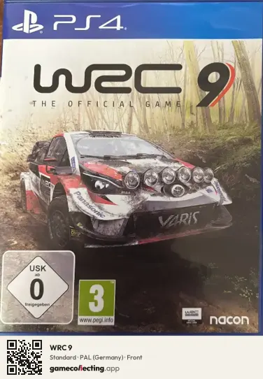 WRC 9 PlayStation 4, Germany box front