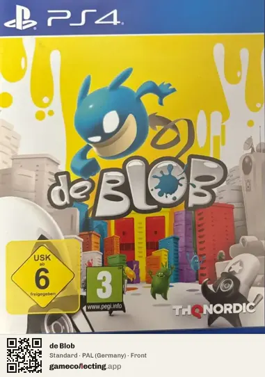 de Blob PlayStation 4, Germany box front