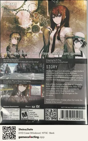 Steins;Gate Computer, NTSC box back