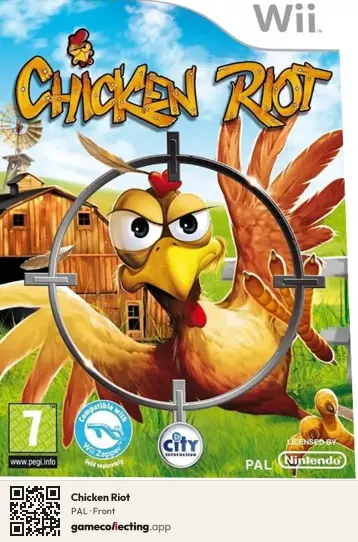 Chicken Riot Nintendo Wii, PAL box front