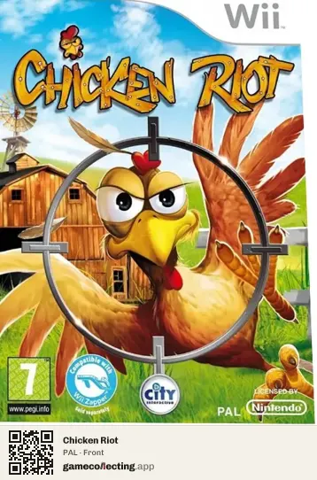 Chicken Riot Nintendo Wii, PAL box front