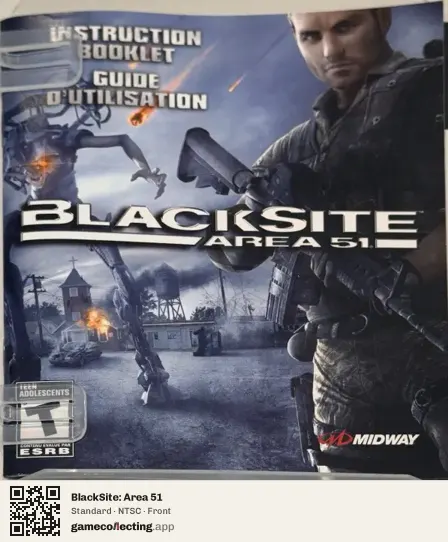 BlackSite: Area 51 PlayStation 3, NTSC box front