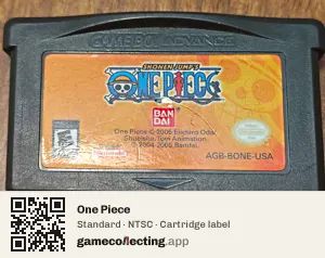 One Piece Game Boy Advance, NTSC cartridge label