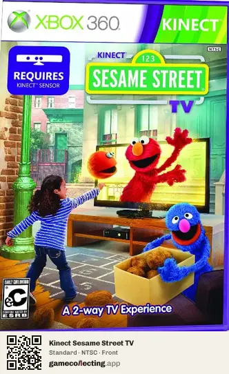 Kinect Sesame Street TV Xbox 360, NTSC box front