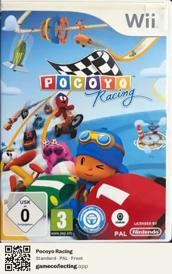Pocoyo Racing Nintendo Wii, PAL box front