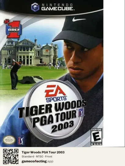 Tiger Woods PGA Tour 2003 Nintendo GameCube, NTSC box front