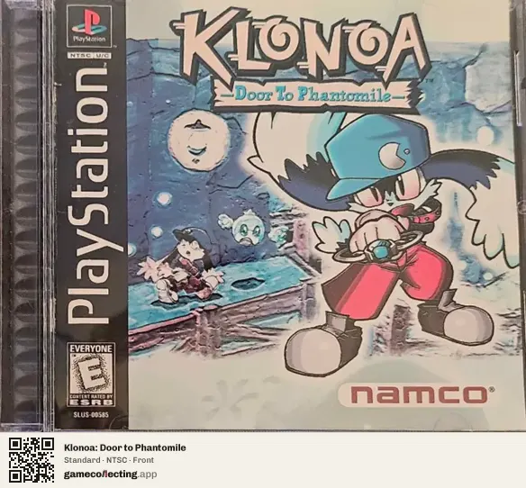 Klonoa: Door to Phantomile PlayStation, NTSC box front
