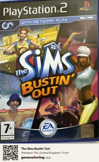 The Sims Bustin' Out PlayStation 2, United Kingdom box front