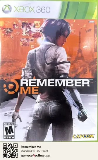 Remember Me Xbox 360, NTSC box front