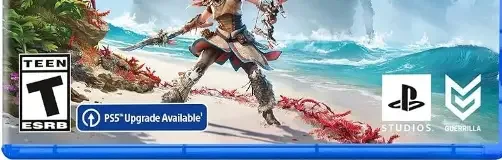 Horizon Forbidden West, the ESRB box on its front