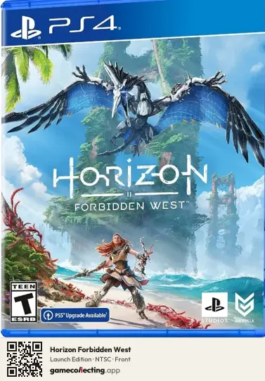 Horizon Forbidden West PlayStation 4, NTSC box front