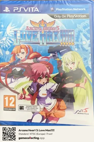 Arcana Heart 3: Love Max!!!!! PlayStation Vita, Europe box front