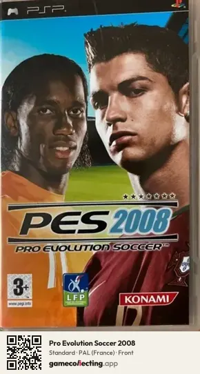 Pro Evolution Soccer 2008 PlayStation Portable, France box front