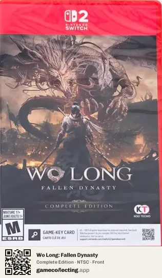 Wo Long: Fallen Dynasty Nintendo Switch 2, NTSC box front