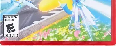 Kirby Air Riders, the ESRB box on its front