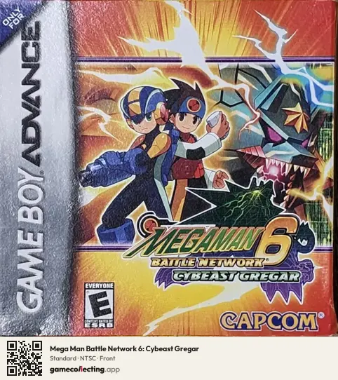 Mega Man Battle Network 6: Cybeast Gregar Game Boy Advance, NTSC box front