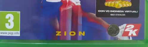 NBA 2K21, the PEGI square on its front