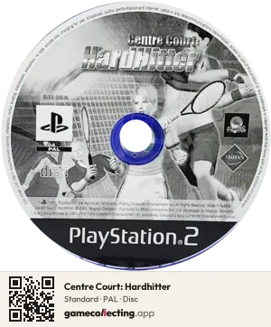 Centre Court: Hardhitter PlayStation 2, PAL disc