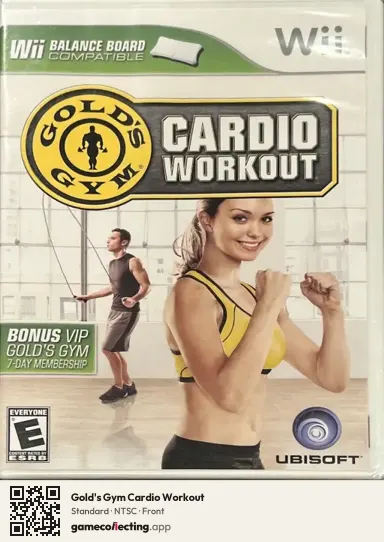 Gold's Gym Cardio Workout Nintendo Wii, NTSC box front