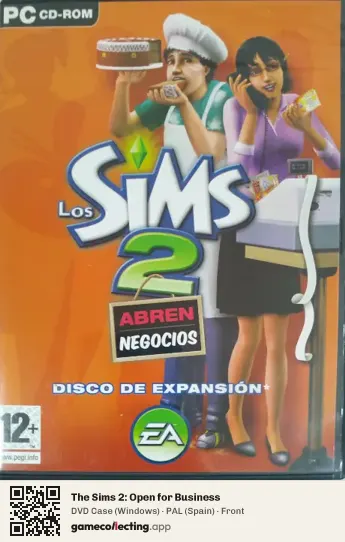 The Sims 2: Open for Business Computer, Spain box front