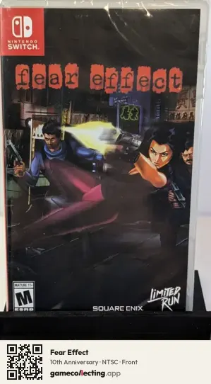 Fear Effect Nintendo Switch, NTSC box front