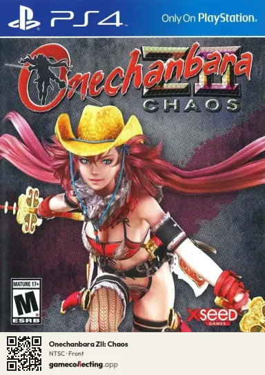 Onechanbara ZII: Chaos PlayStation 4, NTSC box front
