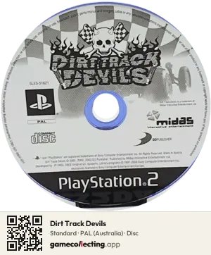 Dirt Track Devils PlayStation 2, PAL disc