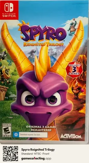 Spyro Reignited Trilogy Nintendo Switch, NTSC box front