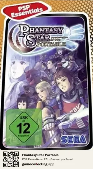 Phantasy Star Portable PlayStation Portable, Germany box front