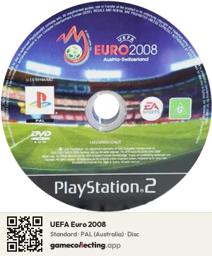 UEFA Euro 2008 PlayStation 2, PAL disc