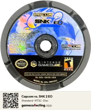 Capcom vs. SNK 2 EO Nintendo GameCube, NTSC disc