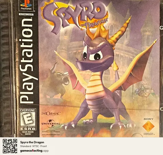 Spyro the Dragon PlayStation, NTSC box front