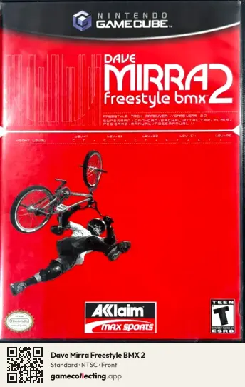 Dave Mirra Freestyle BMX 2 Nintendo GameCube, NTSC box front