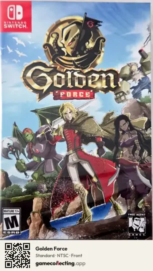Golden Force Nintendo Switch, NTSC box front