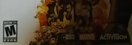 Deadpool, the ESRB box on its front