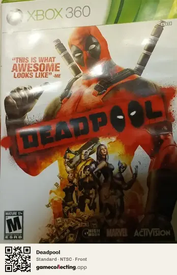 Deadpool Xbox 360, NTSC box front