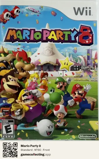 Mario Party 8 Nintendo Wii, NTSC box front