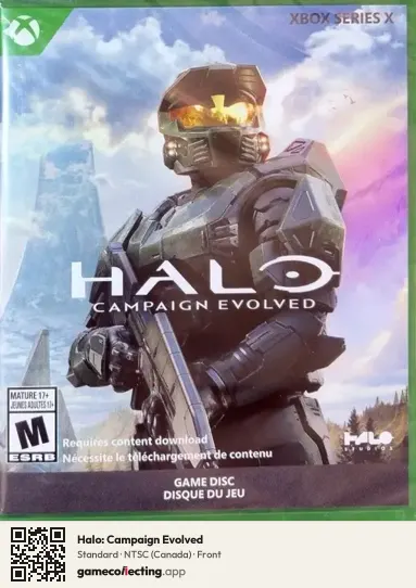 Halo: Campaign Evolved Xbox Series X, Canada box front
