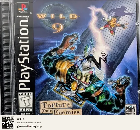 Wild 9 PlayStation, NTSC box front