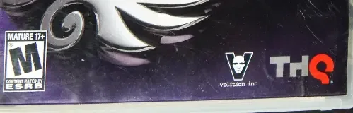 Saints Row: The Third, the ESRB box on its front
