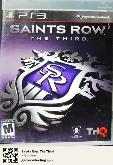 Saints Row: The Third PlayStation 3, NTSC box front