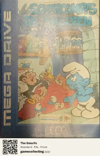 The Smurfs Sega Mega Drive / Genesis, PAL box front