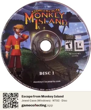 Escape from Monkey Island Computer, NTSC disc