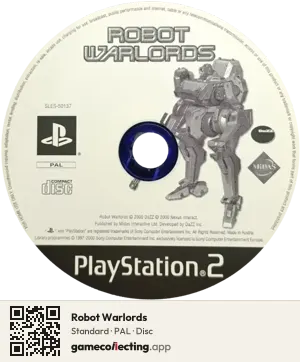 Robot Warlords PlayStation 2, PAL disc