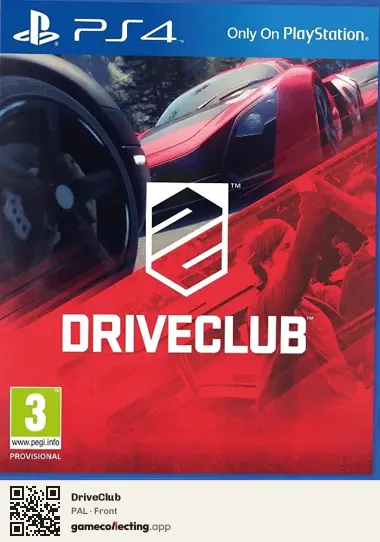 DriveClub PlayStation 4, PAL box front