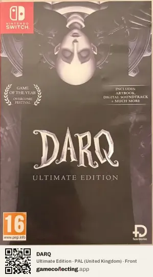 DARQ Nintendo Switch, United Kingdom box front